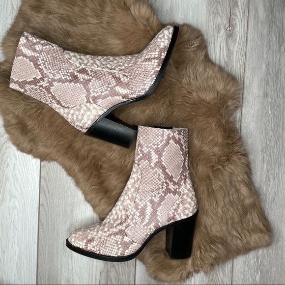 Snake Heeled Booties - Picture 7 of 8